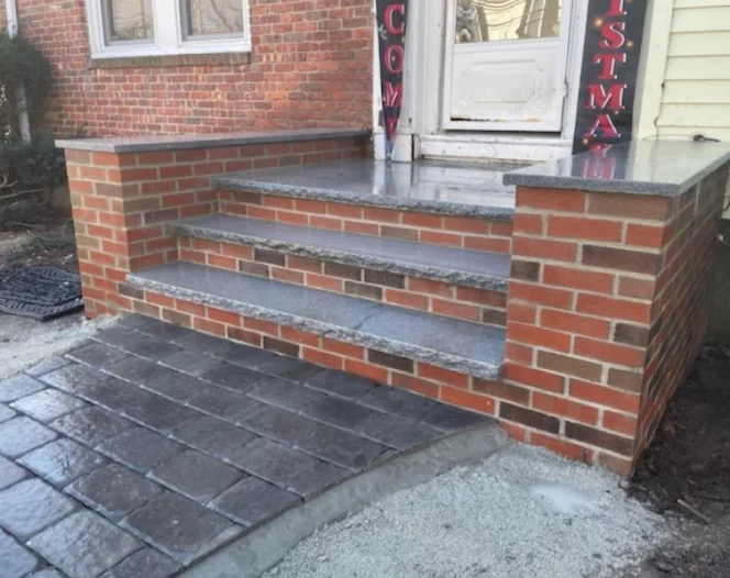 brick front entry