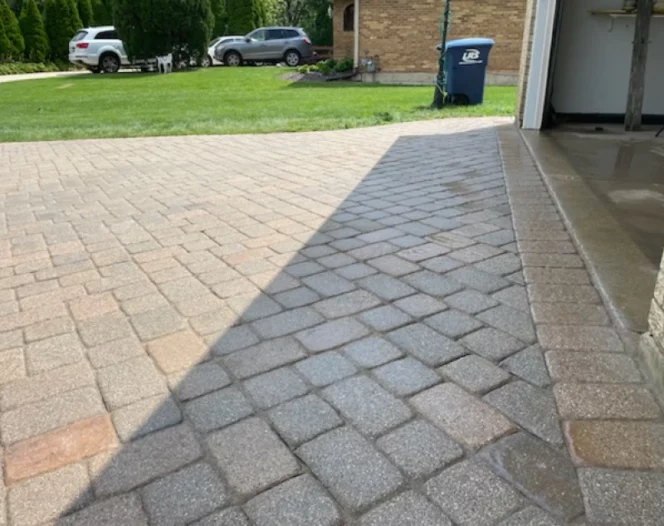 paver patio in a house